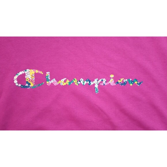 NWT Women's Purple Champion Cropped Pullover Sweatshirt, Size Large - Picture 5 of 11